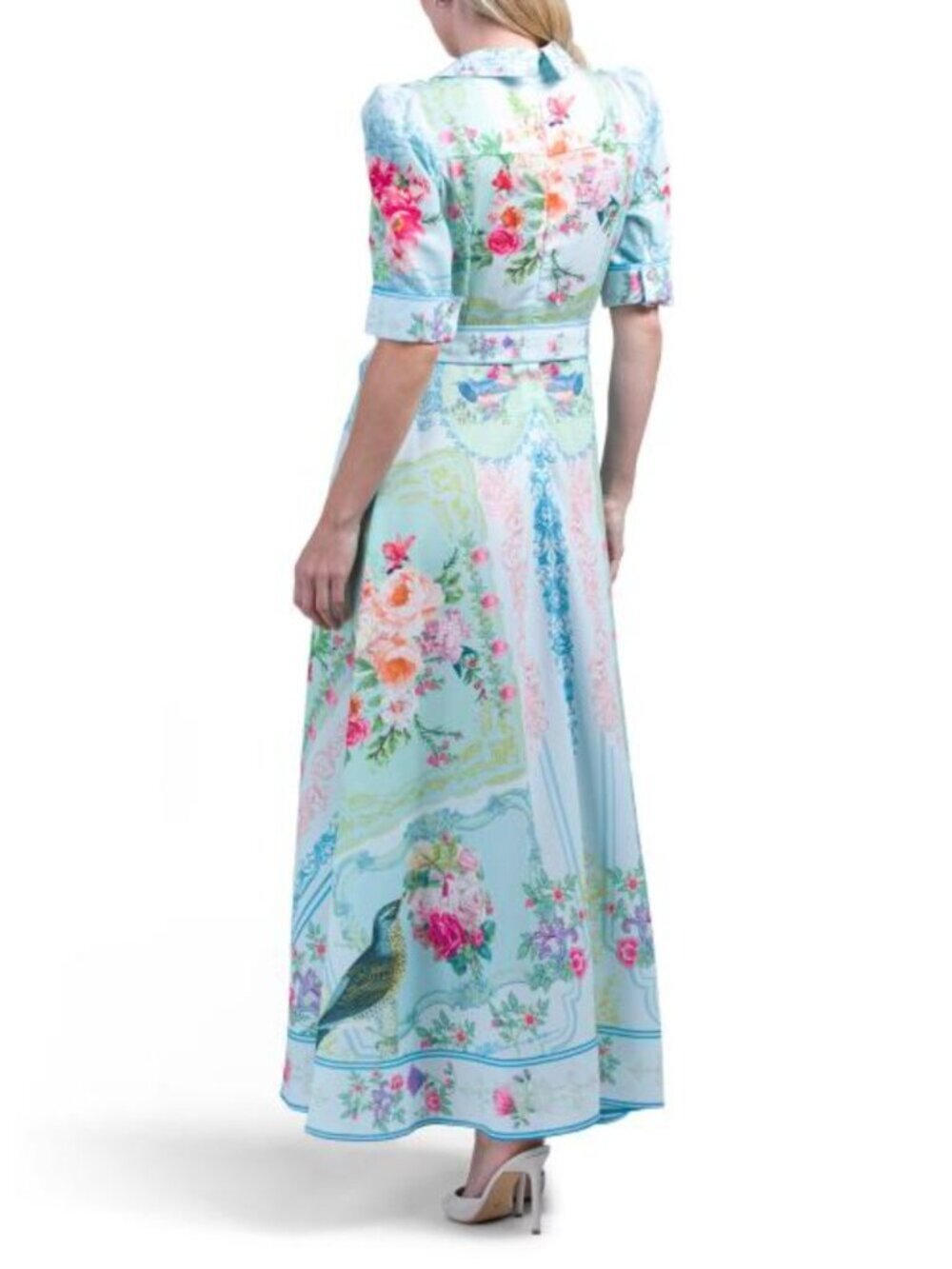 DALIA MACPHEE Three-quarter Sleeve Maxi Dress - Picture 2 of 5